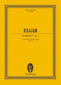 Elgar: Symphony No. 2 Eb major Opus 63 (Study Score) published by Eulenburg